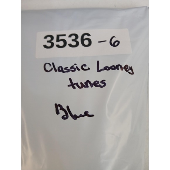 Looney Tunes Shirt Mens‎ Large Blue Denim Button Up Embroidered Bugs Taz Daffy - Picture 7 of 7